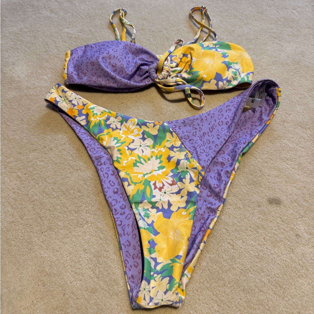 Floral Purple Kids One Piece